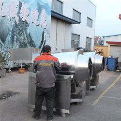 青稞面電磁加熱滾筒炒菜機用途 山東諸城中潤機械